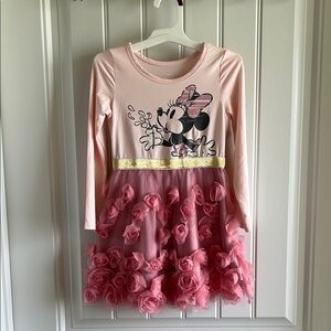 Pink Minnie Mouse Dress with Rosette
